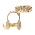 2Pcs Small 41mm x 36mm Auto Car Replacement Battery Terminal Clamp Clips Brass Connector Hot #1