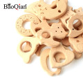 2pcs Various Animals Wood Crafts Natural Beech Wooden For Diy Home Decoration Handmade Children's Toys Baby Teething Gifts