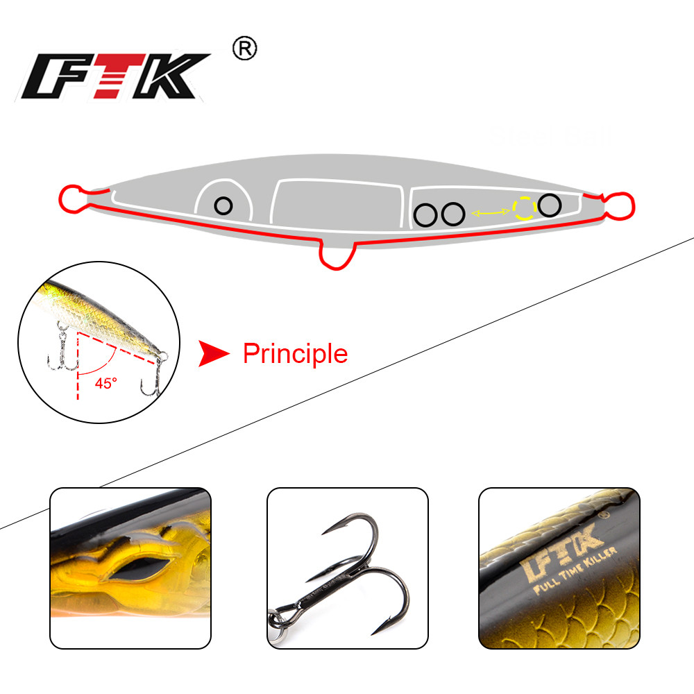 Floating Pencil Fishing Lure Stickbait Wobblers Topwater Baits Long Casting Hard Lure For fish Seabass 90mm/110mm/130mm/150mm