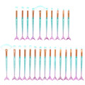 10Pcs/Set Professional Mermaid Makeup Brushes Set Eye Set Kits Shadow Eyeliner High Quality Makeup Brush Tools Eyebrow Tools Kit