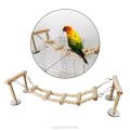 Wooden Bird Perches Stand Toys Parrot Swing Climbing Ladder Parakeet Cockatiel Lovebirds Finches Play Playground O13 20 Dropship