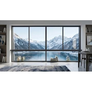 Panoramic Aluminum 4 Panel Sliding Window