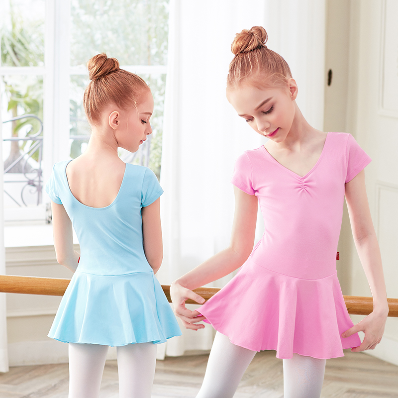 Cotton Ballet Leotards for Girls Kid Dance Dress Ballet Bodysuit Child Ballet Dance Training Dancewear Gymnastics Class Leotards