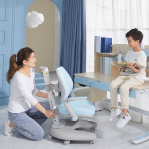 Ergonomic adjustable children study desk and ergonomic chair