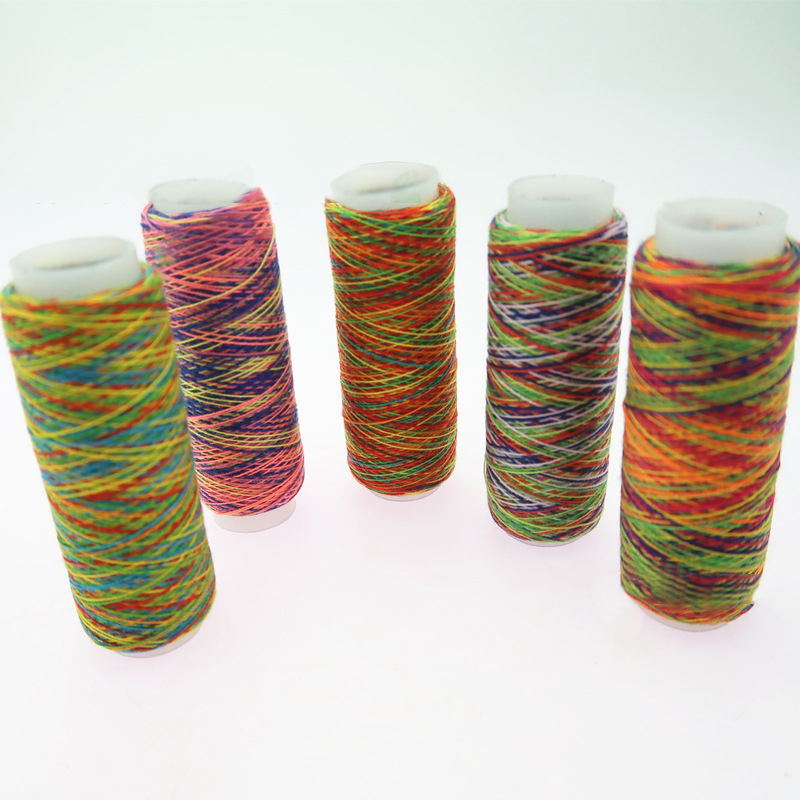 5Pcs Sewing Thread Hand Quilting Embroidery Sewing Thread Needlework Fiber Yarn Tool Rainbow Color Hand Sewing Accessories