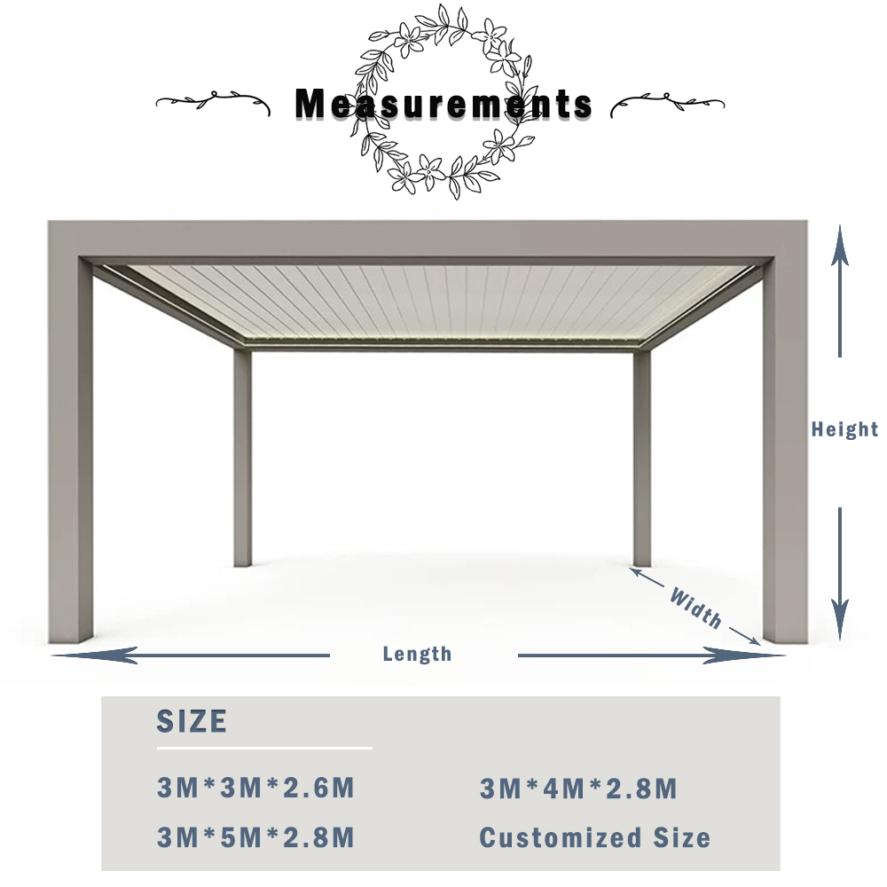 aluminium pergola