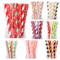 125 pcs Mixed Paper Drinking Straws Party Wedding Decoration Baby Shower Kids Birthday Party Supplies favors valentine decor