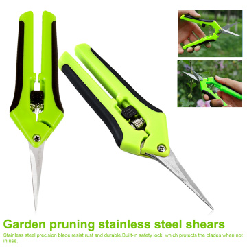 Unlocking Tools Stainless Steel Fruit Picking Scissors Household Potted Trim Weed Branches Small Scissors Gardening Tools