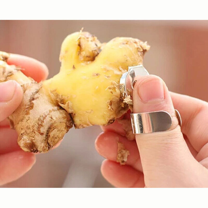 LINSBAYWU Hygien Garlic Chestnut Peeler Slicer Finger Hand Protector Kitchen Peeling Tools