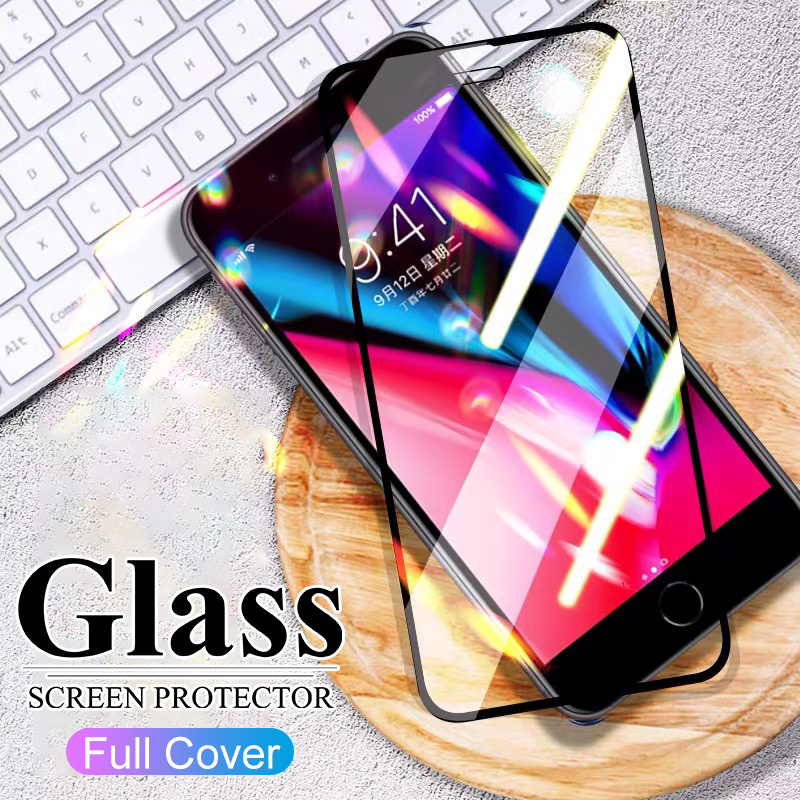 5000D Full Protective Tempered Glass For iPhone SE 2020 6S 7 8 Plus Glass Screen Protector on iphone6 iphone7 iphone8 Film Case