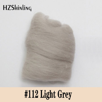 5 g Super Soft felting Short Fiber Wool Perfect in Needle Felt and Wet Felt Light Grey Wool Material DIY Handmade