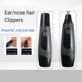 EAS-Professional Waterproof Nose Hair Trimmer, Men's Shaving Nose with LED Lights, Black
