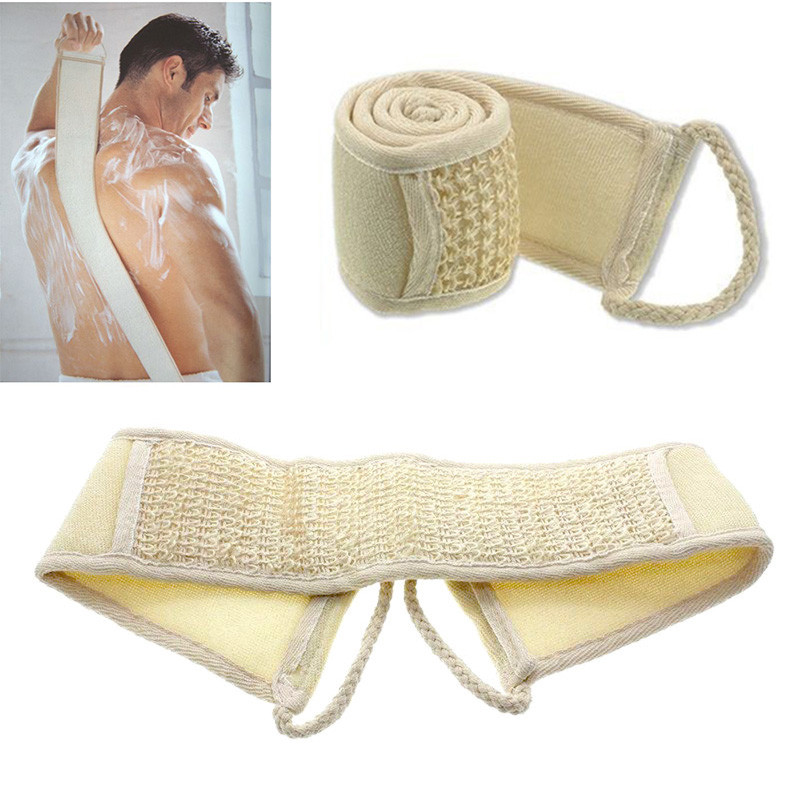 Natural Soft Exfoliating Loofah Back Strap Brush Loofah Bath Towel Shower Massage Spa Scrubber Body Skin Health Cleaning Cloth