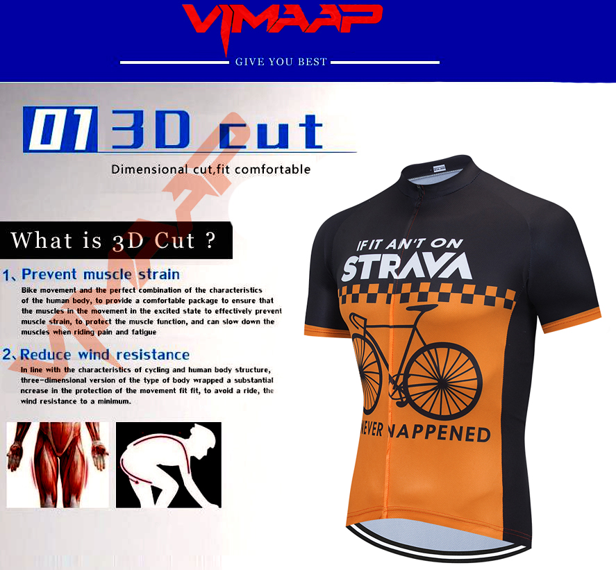 STRAVA Pro Cycling Clothing Men Cycling Set Bike Clothes Breathable Anti-UV Bicycle Wear Short Sleeve Cycling Jersey Set For Man