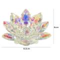 Colorful Crystal Lotus Candlestick Handmade Candle Holder Transparent Table Ornaments Gift Home Decoration Accessories