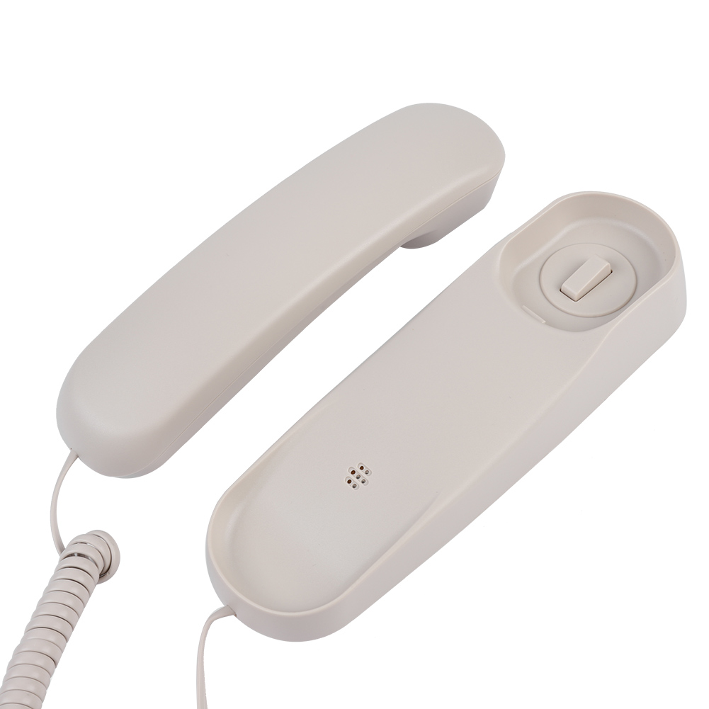 Home Phone Desktop Wall Mountable Telephone Wired Phone Extension No Caller ID for Office Business Hotel Family Home Bathroom