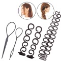 DIY Hair Braiding Tools Donut Hair Maker Hair Styling Tools Twist Hairclip Disk Pull Hairpins Women Hair Accessories Multi Style