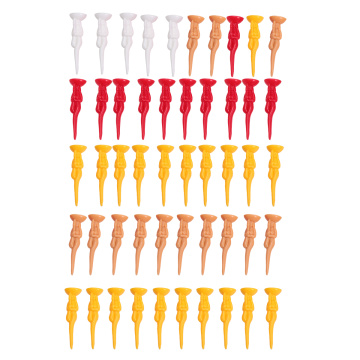 50pcs Golf Tees Plastic Golf Ball Nails Sexy Lady Shaped Sports Training Equipment Golf Supplies Accessories for Sports