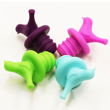 1Pc Creative Bird Design Silicone Wine Stopper Bottle Caps Wedding Gift Wine Pourer Stoppers