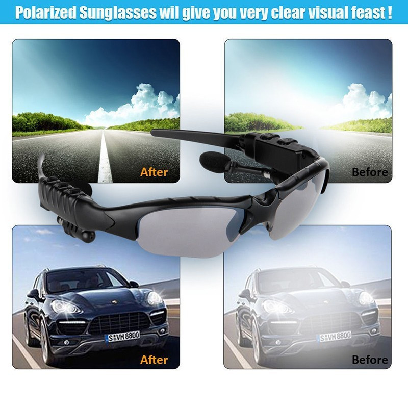 Mambaman Sport Stereo Wireless Bluetooth 4.1 Headset Telephone Driving Sunglasses/mp3 Riding Eyes Glasses With colorful Sun lens