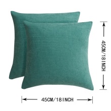 Square Chenille Cushion Cover Green Series