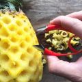 1Pc Cheap Pineapple Eye Peeler Stainless Steel Cutter Practical Seed Remover Clip Home Kitchen Tools Free Ship
