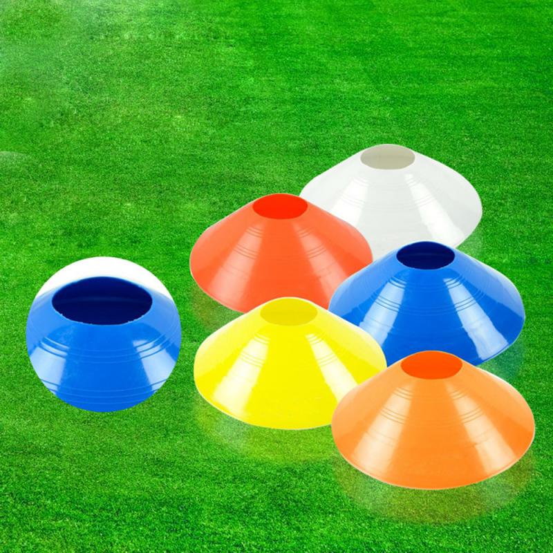 10pcs/set Outdoor Soccer Cones Disc Field Cone Markers Training Agility Sports Sign Dish Football Soccer Training Tools 7