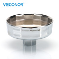 Veconor 1/2" Square Dr. Steel 90mm-91mm Oil Filter Wrench Cap Housing Tool Remover 15 Flutes Universal For TOYOTA BLUEBIRD