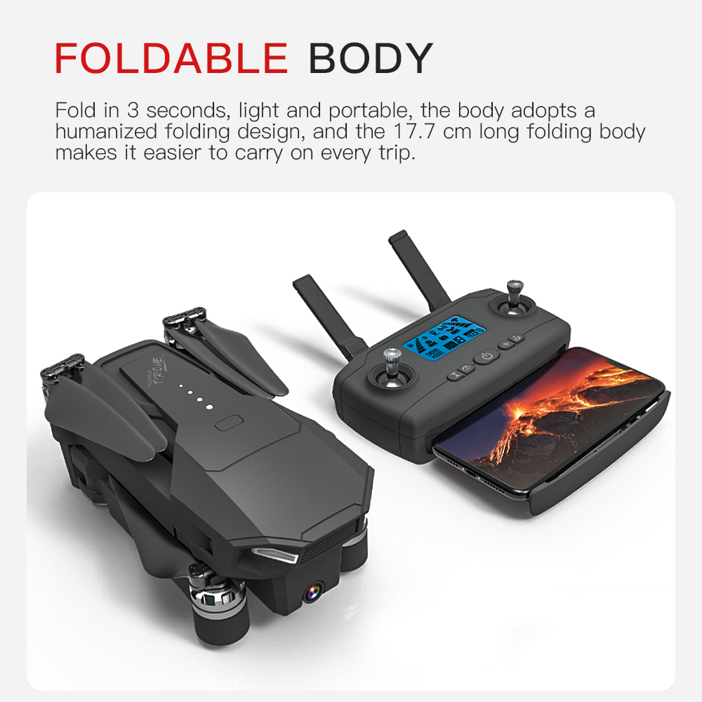 Professional Double GPS 4K ESC HD Camera Drones WIFI FPV Brushless Motor Helicopter Gesture Control Foldable Helicopter