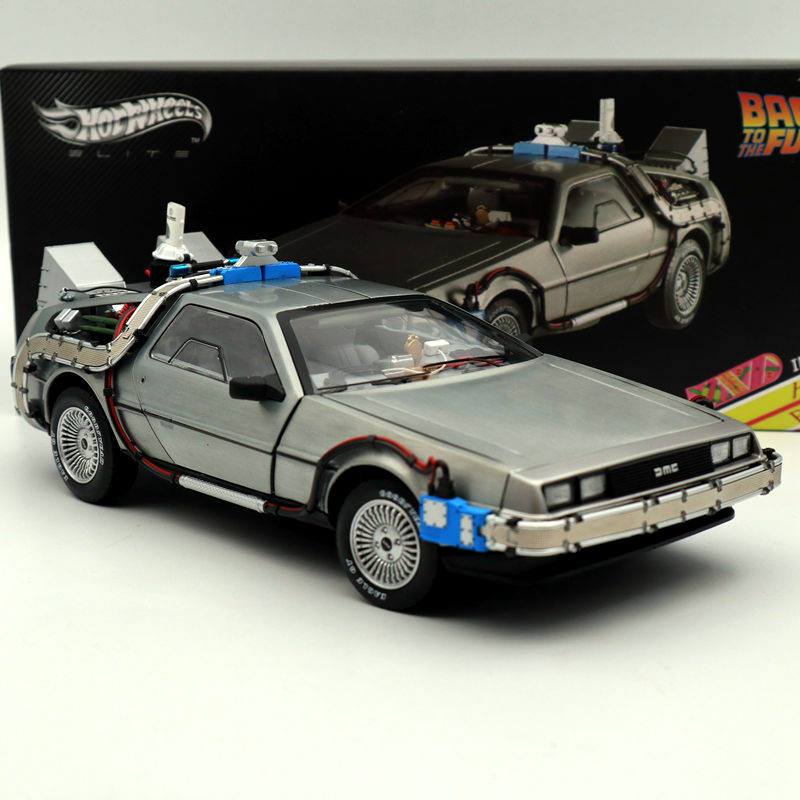 1/18 Scale For Hot Back To The Future Time Machine Ultimate Elite Edition BCJ97 Models Diecast Toys Hobbies Collection Gifts
