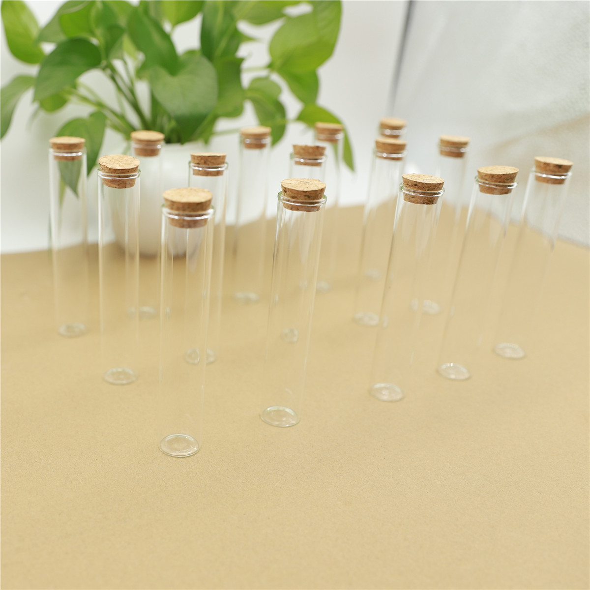 50pcs/lot Glass Bottle 22*120mm 35ml Test Tube Cork Stopper Mini Spice Bottles Container Small DIY Jars Vials Tiny Bottles glass