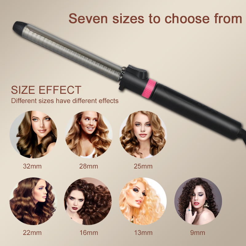 temperature adjustment Wand curler hair curling irons hair curler styling tools Professional Salon Ceramic coating curling iron