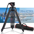 miliboo MTT601A Aluminum Heavy Duty Fluid Head Camera Tripod for Camcorder/DSLR Stand Professional Video Tripod