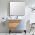 Two-color Floor-to-ceiling Bathroom Cabinet
