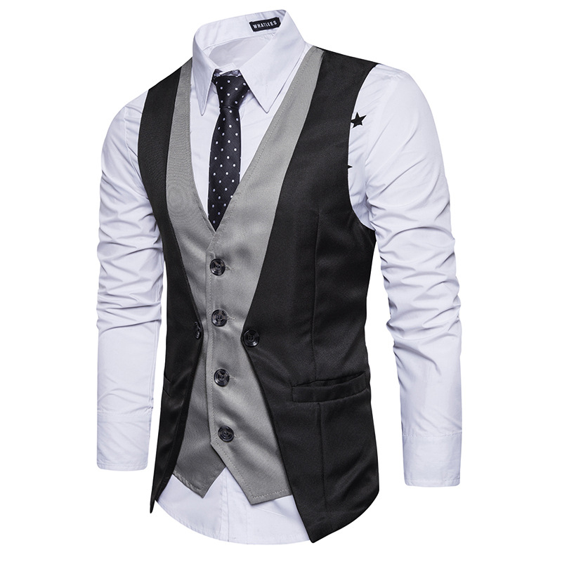 mens suits Vest new male Top boys popular selling fashion business casual wear men Waistcoat clothing Hot sale