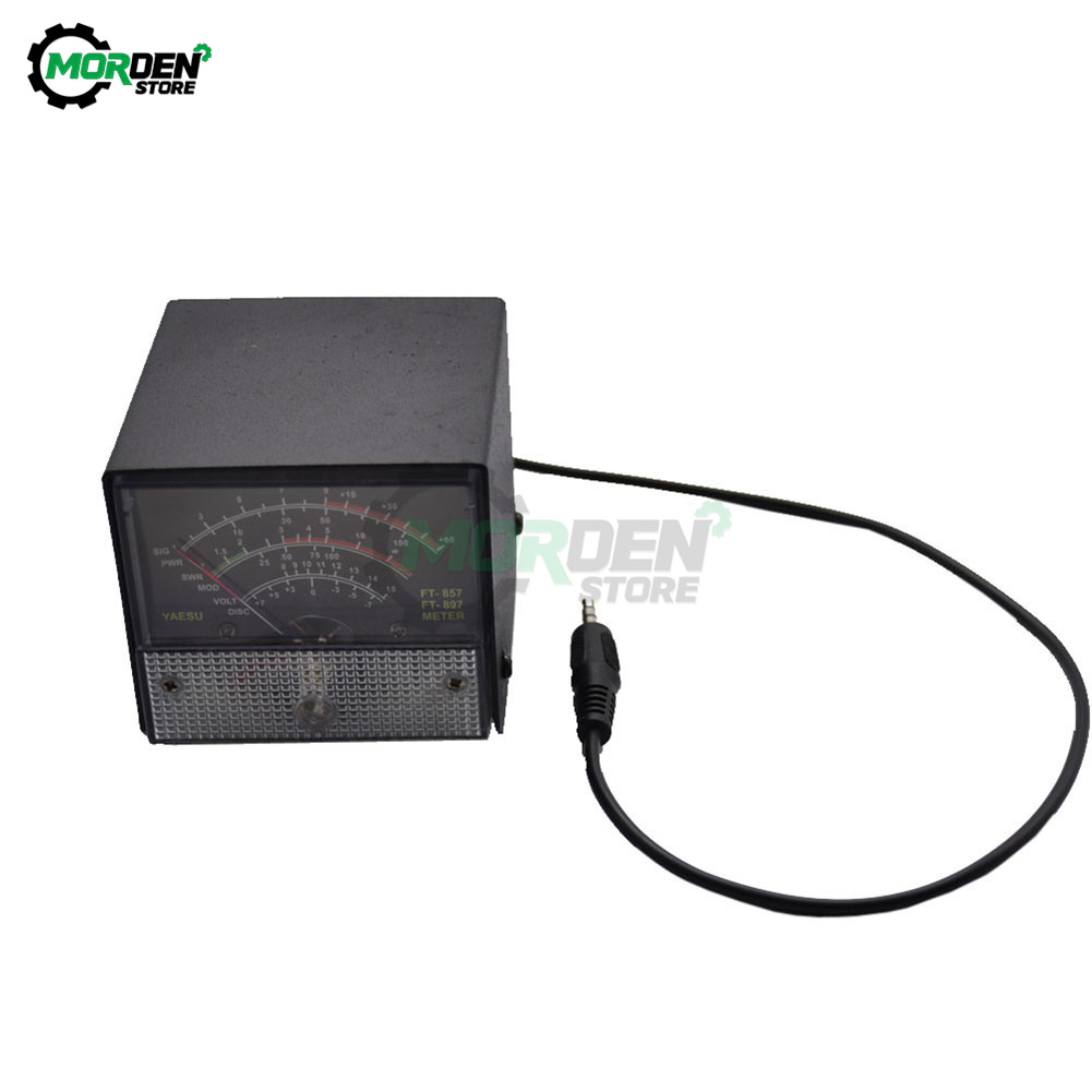 External S Meter SWR Power Meter For FT-857 FT-897 Practical Receive Emission Display Metal Case Cover SWR Meter