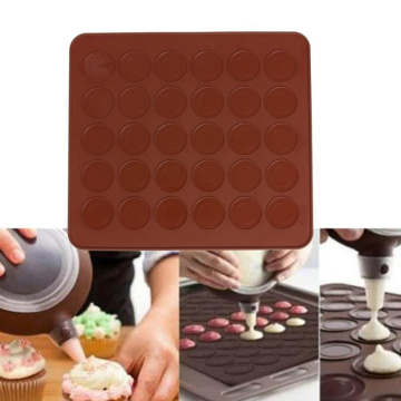 1PCS Non-Stick Baking Macaron Cake Pad Silicone Mold Pad Sheet Baking Pastry Tools Rolling Dough Mat For Cake Cookie Macaron