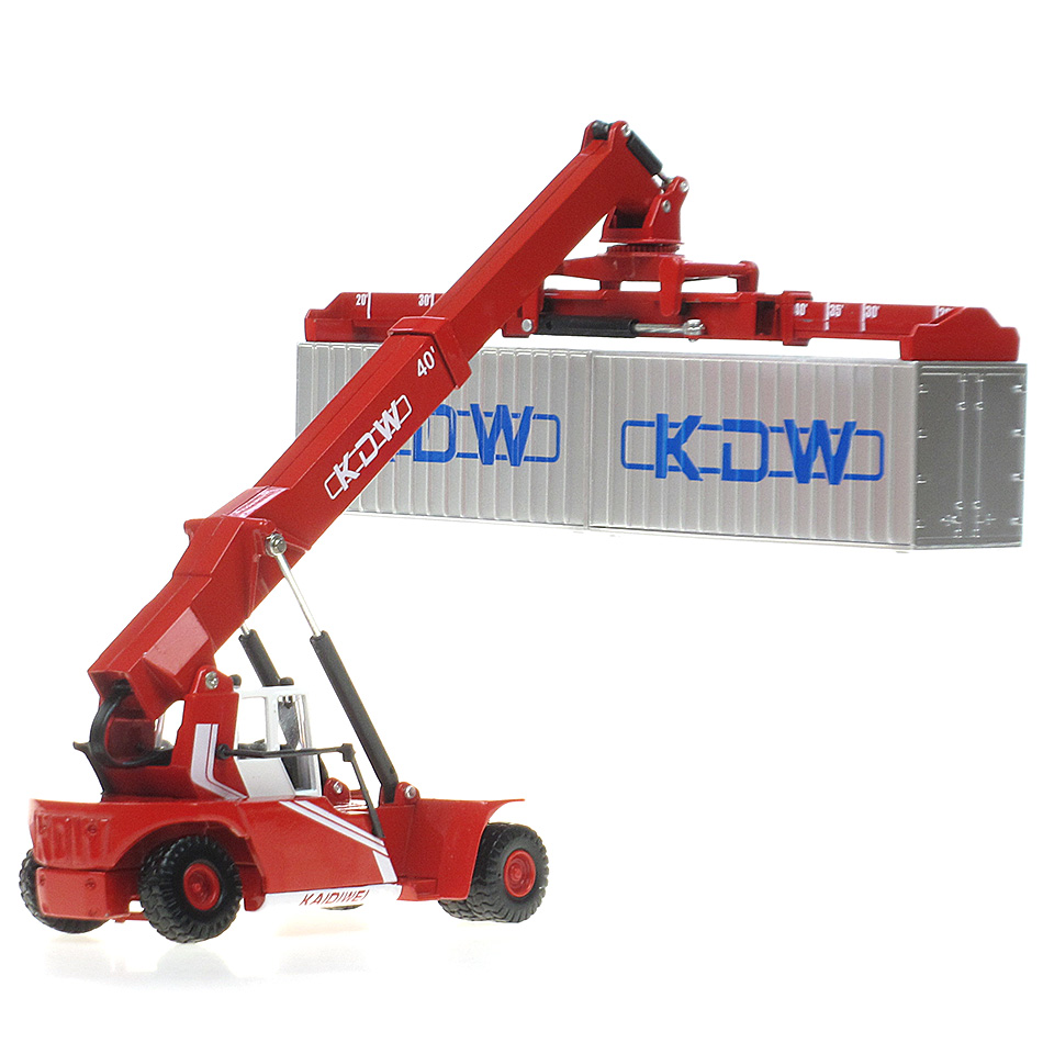 KAIDIWEI Alloy Engineering Truck Container Crane Transport Vehicle simulation children's toys christmas gifts 1:50