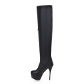 BONJOMARISA New Autumn 33-46 Sexy Party Thigh High Boots Women 2020 Tied Over The Knee Boots Super Thin High Heels Shoes Woman