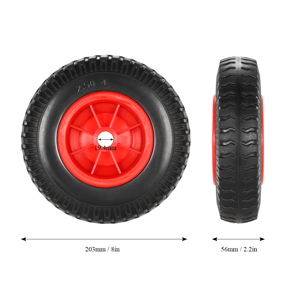 1pc 8" / 10" Kayak Cart Wheel Puncture-proof Tire Wheel for Kayak Canoe Trolley Cart Replacement Tire Boat Surfing