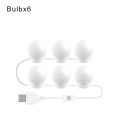 6 Bulbs White