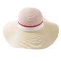 Wide Brimmed Color Blending Design Paper Straw Hat