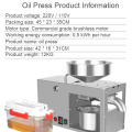 X6 Oil Press MachineOrganic Expeller Extractor for Home for Nuts Olive Kernel Almond Rapeseed Sesame etc110V / 220V
