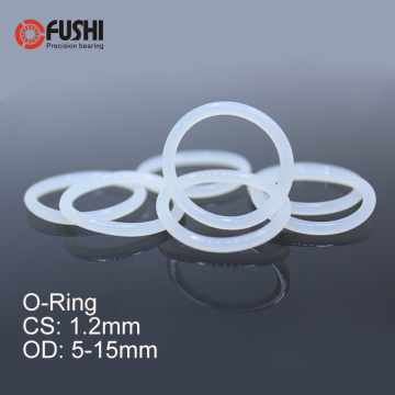 CS1.2mm Silicone O RING OD 5/5.5/6/6.5/8/10/12/13/14*1.2 mm 100PCS O-Ring VMQ Gasket seal Thickness 1.2mm ORing White Red Rubber