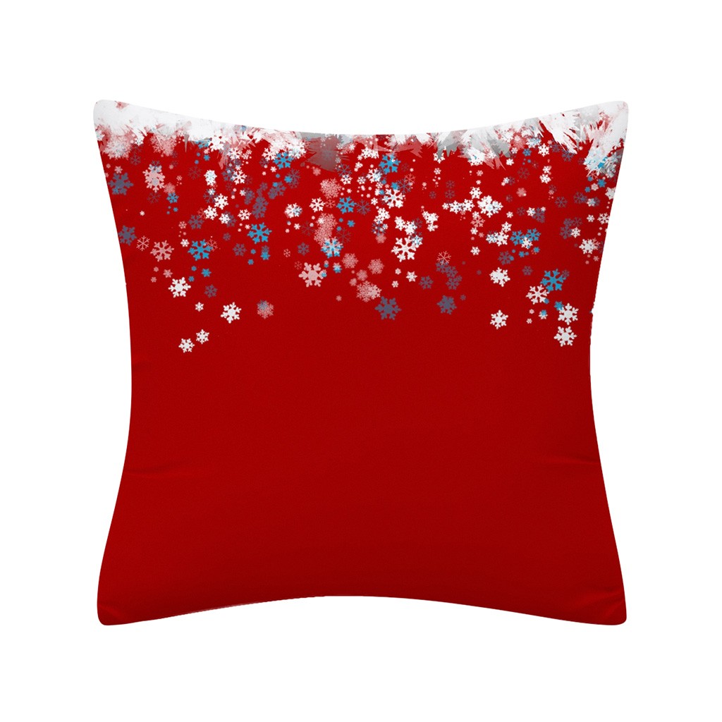 Christmas Cushion Cover 45*45 Pillowcase Cushions Pillow Cases Cotton Linen Pillow Covers Home Decor 2020 Navidad Xmas 2021