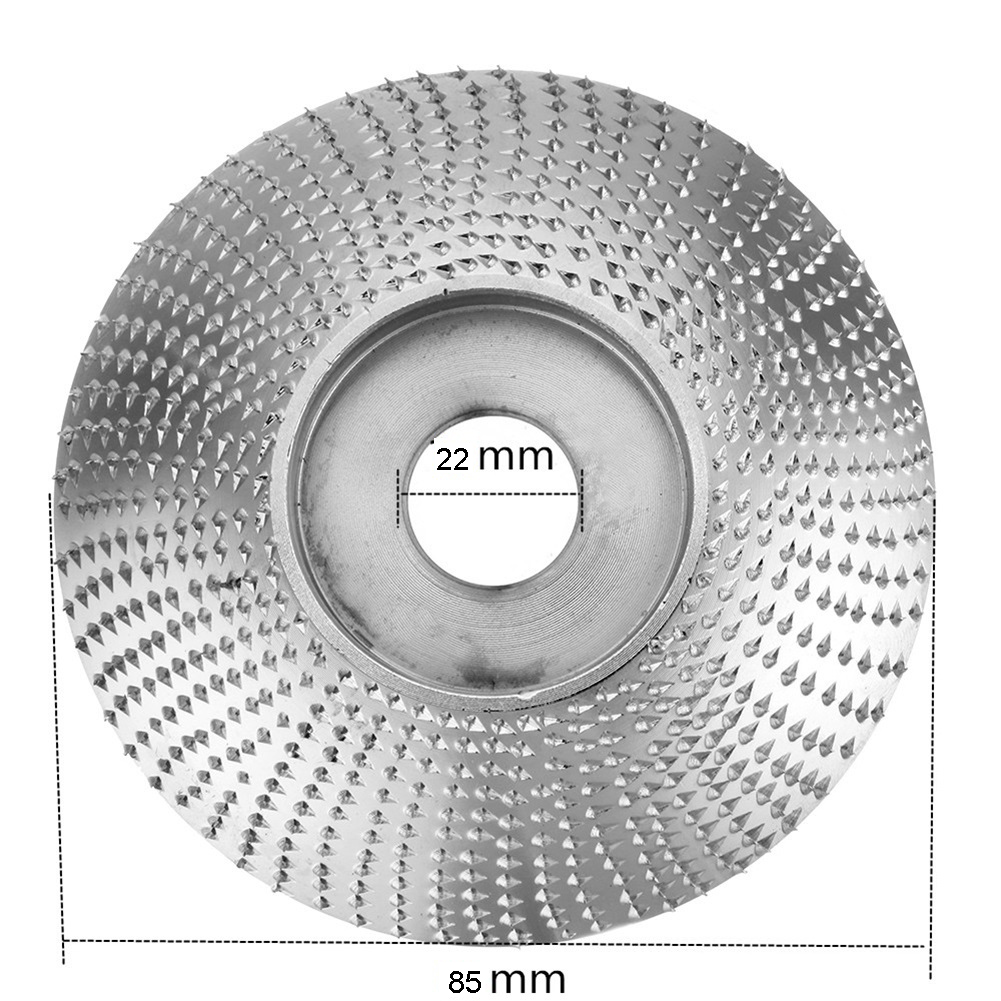 Woodworking Wood Angle Grinding Wheel Abrasive Disc Sanding Carving Rotary Tool with Shape Teeth for Wood Amending Decor