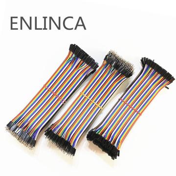 Dupont Line 40-120pcs 10CM 40Pin Male to Male + Male to Female and Female to Female Jumper Wire Dupont Cable for Arduino DIY KIT
