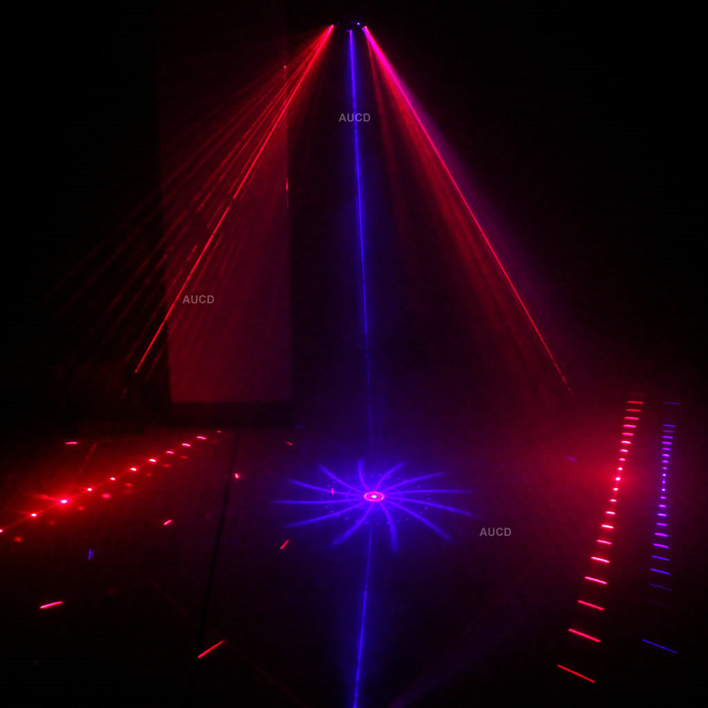 9 Eyes DMX LED Controller Color Music Light Lamp Projector RGB Laser For Stage Par Disco DJ Home Party Decoration Strobe Lights