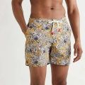 Custom Mens Swim Trunks Custom Designer Swimwear Shorts Beachwear High Waist Floral Printed Beach Shorts For Men