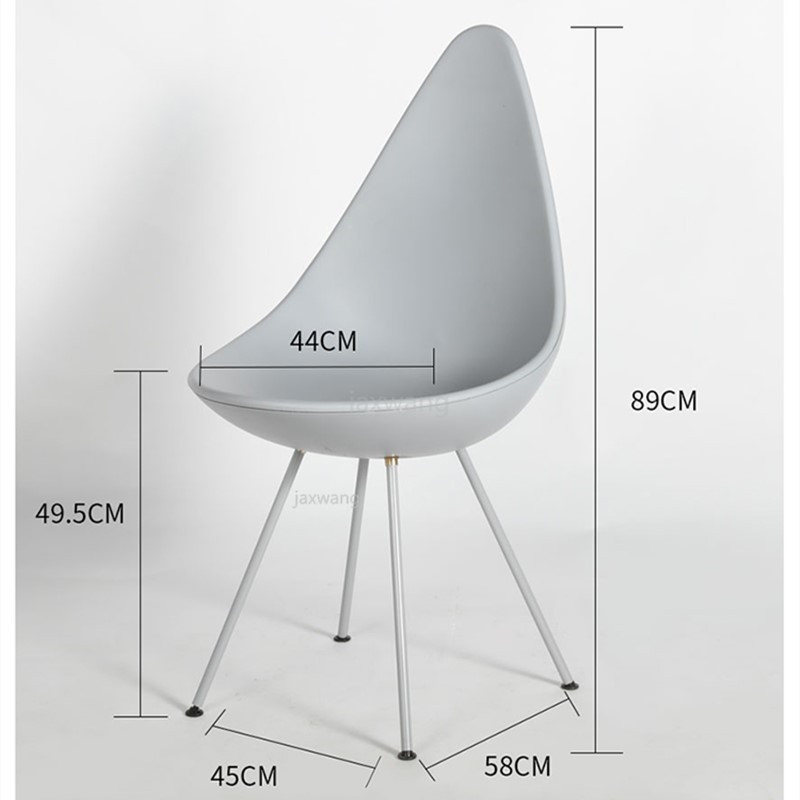 Nordic Teardrop-shaped Chair Modern Simple Office Chair Fashion Dining Chair Restaurant Coffee Shop Office Plastic Lounge Chair